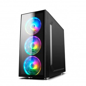 Gabinete GAMER BALAM RUSH DRAGONFLY GM320 MID Tower ATX, Micro ATX y Mini ITX Cristal Templado USB 3.0 Negro 3 VENT