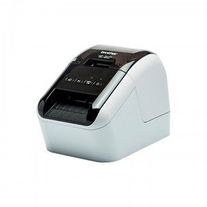 Impresora de etiquetas Brother QL800, térmica directa, USB, imprime etiquetas de papel de hasta 2.4 pulgadas de ancho y hasta 93 etiquetas/minuto