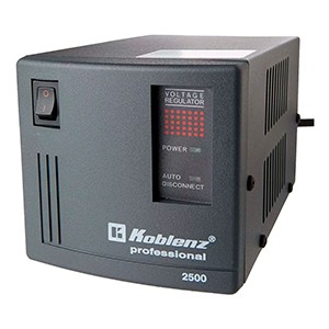 Regulador KOBLENZ ER-2550, 6, Negro, Oficina, 2500 VA, 2000 W