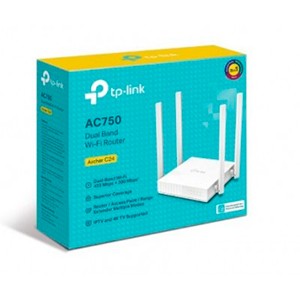 ROUTER WIFI TP-LINK DOBLE BANDA ARCHER C24 AC750 DE GRAN ALCANCE