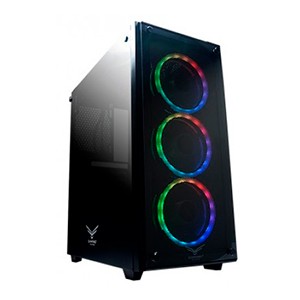 Gabinete Gaming Naceb Technology PLAYER Crystal Case NA-0603, Full ATX, Negro