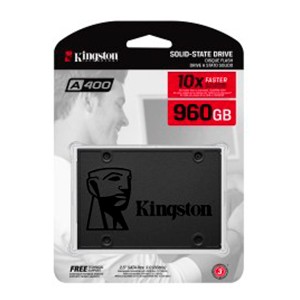 SSD Kingston Technology SA400S37/960G, 960 GB, Serial ATA III, 500 MB/s, 450 MB/s, 6 Gbit/s